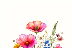 Watercolor Flower PNG Instant Download Product Image 3