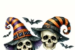 Skeleton Couple Digital Print, PNG Design for Card Making Product Image 3