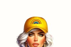 Rainbow Girl, Printable Art, Unique Girl Sublimation Design Product Image 3