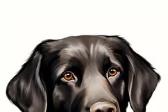 Black Retriever Christmas PNG Instant Download,Christmas Dog Product Image 11