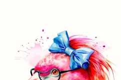 Tropical Pink Flamingo Digital Prints - Summer PNG Designs Product Image 3