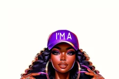 Black Queen, Digital Downloads, Black Girl PNG Product Image 3