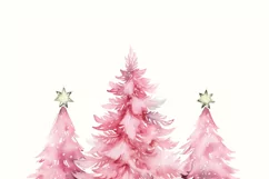 Merry Christmas PNG: Pink Tree Design for Sublimation Product Image 7