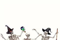 Halloween Dancing Skeletons Digital Download PNG Product Image 10