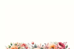 Watercolor Dessert Prints, Floral Cupcakes Png Instant Product Image 3
