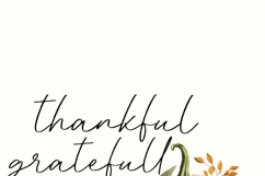 Thankful Grateful Blessed PNG Digital Download Art Product Image 6
