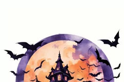 Halloween House PNG for Shirt Design Product Image 9