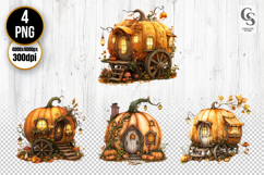 Pumpkin House Clipart PNG Product Image 1