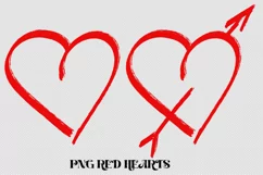 PNG Red heart symbol Valentines Day. Hearts hand drawn sketch for your designs