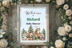 Baby Shower Welcome Sign Template 179 Product Image 4
