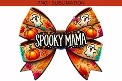 Spooky Mama, Retro Halloween Sublimation PNG Designs Product Image 2