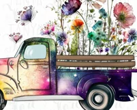 Wildflower Truck | Sublimation Download | Digital File Product Image 8