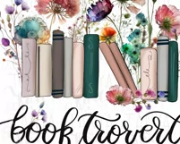 Booktrovert Png for Sublimation, Book Wildflowers Png Product Image 8