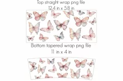 Butterfly 40oz Quencher Tumbler Sublimation Design Product Image 2