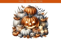 Transparent Pumpkin Season PNG Designs for Card Making Product Image 2