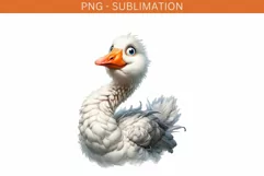 Funny Goose PNG Digital Print for Crafting & T-Shirt Designs Product Image 2