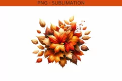 Autumn Leaves PNG Digital Prints for Crafting & Card Making Product Image 2