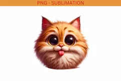 Funny Cat Digital Print, Sublimation PNG for Crafting Product Image 2