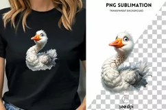 Funny Goose PNG Digital Print for Crafting & T-Shirt Designs Product Image 1