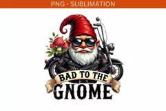 Bad to the Gnome PNG Image for Crafting, Card Making Product Image 2