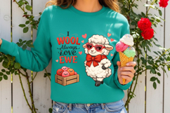 I Wool Always Love Ewe Sheep Valentine PNG Design Product Image 4
