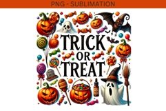 Trick or Treat, Funny Halloween PNG Digital Downloads Product Image 2