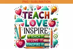 Retro Teacher PNG Digital Print, Sublimation PNG Product Image 2