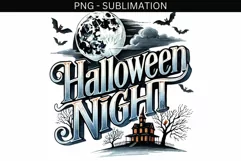 Instant Download Halloween Night PNG, Vintage Designs Product Image 2
