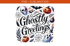 Ghostly Greetings for Card Making, Sublimation Download Product Image 2