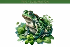 Frog PNG Digital Print for Crafting and Card Making, Toad Product Image 2
