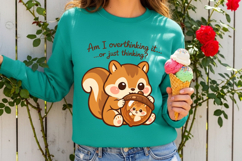 Am I Overthinking It or Just Thinking Cute Squirrel Funny Product Image 4