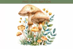 Mushrooms Sublimation PNG, Crafting File for Card Making Product Image 2