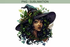 Melanin Forest Witch, Black Woman PNG Digital Downloads Product Image 2