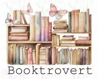 Booktrovert Png Instant Download for Book Lovers Product Image 6