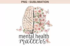 Mental Health Matters Png Instant Download Product Image 1