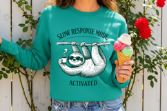 Slow Response Mode Activated Funny Sloth Coffee Vintage Product Image 2