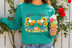Honey Farm Sweetheart Bee PNG Design Product Image 3