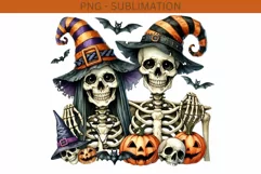Skeleton Couple Digital Print, PNG Design for Card Making Product Image 2