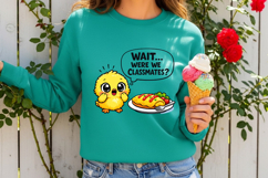 Funny Easter Chick Were We Classmates Omelette Humor PNG Product Image 2