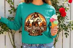 Don’t Rattle Me Cowgirl Western Rattlesnake Vintage Desert Product Image 6