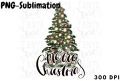 Christmas Tree | Merry Christmas | Png Sublimation Product Image 1