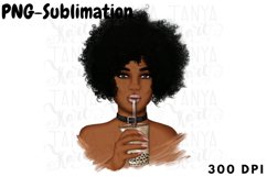African American Sublimation | Boba Tea Png Product Image 3