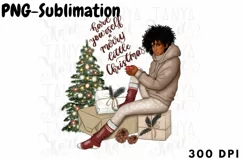 African American Melanin Christmas PNG Product Image 1