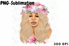 Bloom Woman Png | Floral Wreath Product Image 1