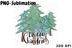 Merry Christmas Tree Diy Sublimation Product Image 1
