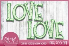 LOVE Sublimation Design St Patrick&#039;s Day Stars Product Image 1