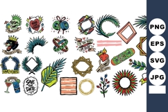 Vibrant Vintage Tattoo Flash Illustrations Collection Product Image 1