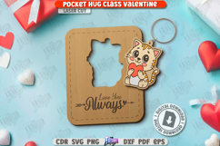 Valentine’s Day Greeting Card Laser Cut | Valentines Keyring Product Image 1