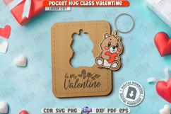 Valentine’s Day Greeting Card Laser Cut | Valentines Keyring Product Image 1