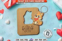 Valentine’s Day Greeting Cards Laser Cut Bundle | Key Rings Product Image 10